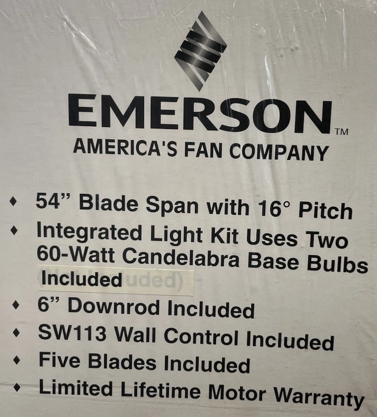 Emerson Classic Collection Palazzo 54” Gilded Bronze Ceiling Fan CF943GBZ - Image 2 of 4