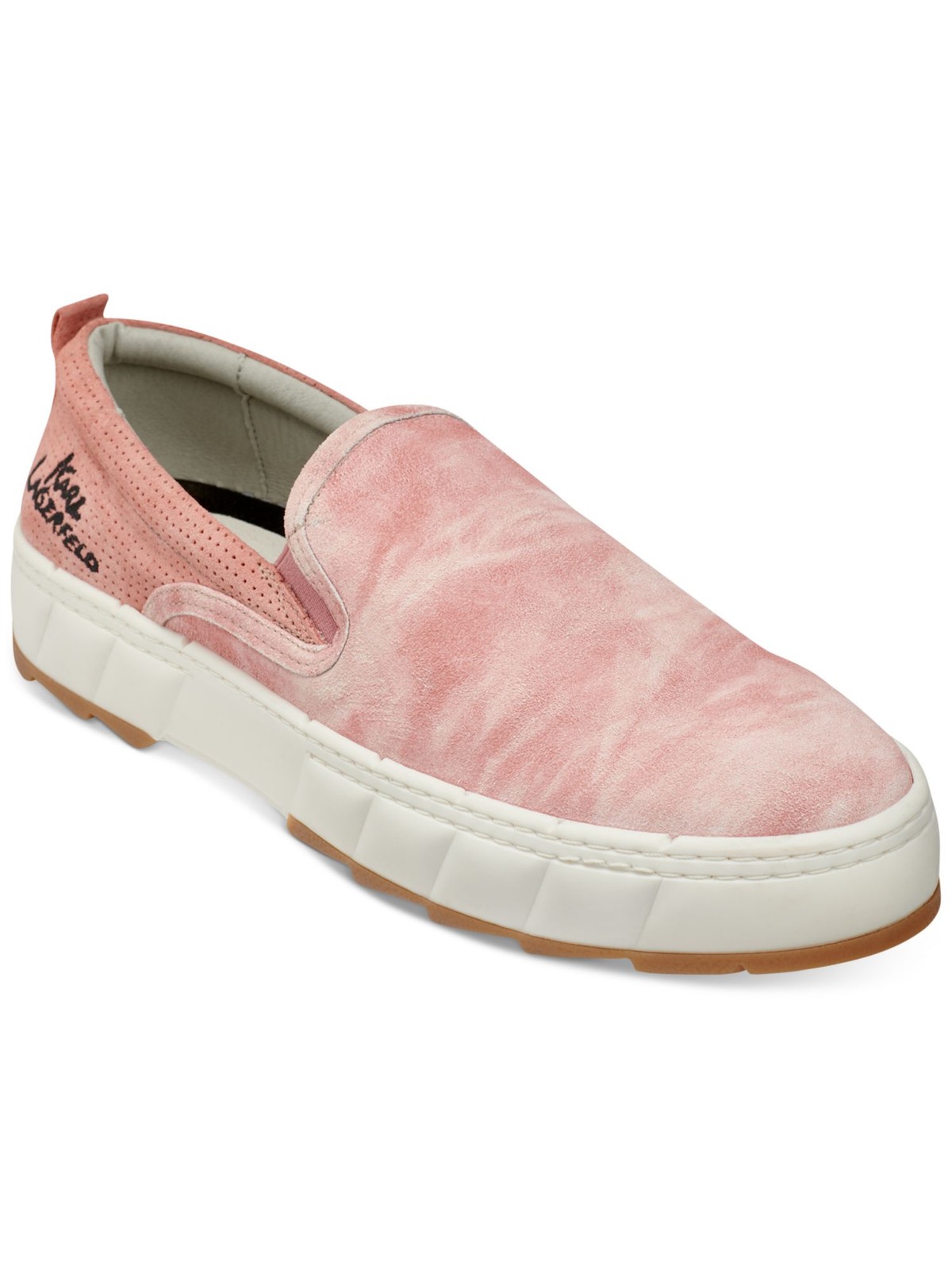 KARL LAGERFELD PARIS Мужские розовые кожаные слипоны с круглым носком Tie-Dye 75 12190₽