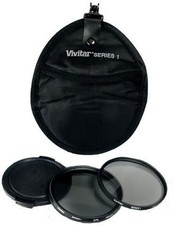 Vivitar 5 Piece Filter Kit Set 58mm UV CPL Lens Cap Filter Case VIV-FK2-58