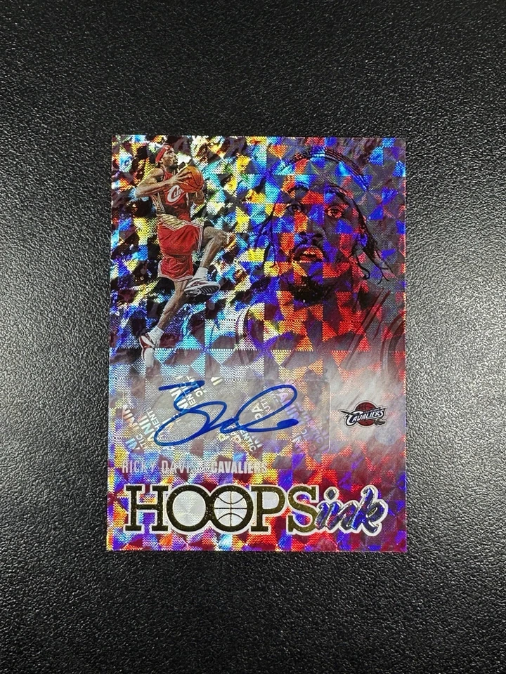 2020-21 Panini Hoops Ink Ricky Davis Auto Cavaliers HI-RDV Cracked Ice Holo SSP - Image 3 of 4