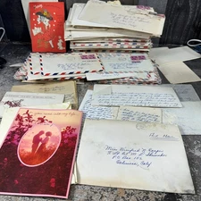 1960s Handwritten  Letters Stamps Mixed Sweetheart Love Daily Life
