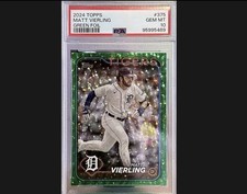 2024 Topps Series 2 Matt Vierling Green Foil PSA 10 136/499 #375 Detroit Tigers
