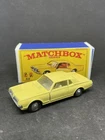 Matchbox Lesney Custom 62 Mercury Cougar Rare Cream White Interior Repro Box.