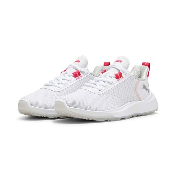 New Puma Golf Fusion Crush Sport Shoes Jr JRM Puma White/Garnet Rose 5