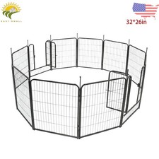 Dog Playpen 32x26 Inch 12 Panels Heavy Duty Dog Pen for Indoor Outdoor Garden