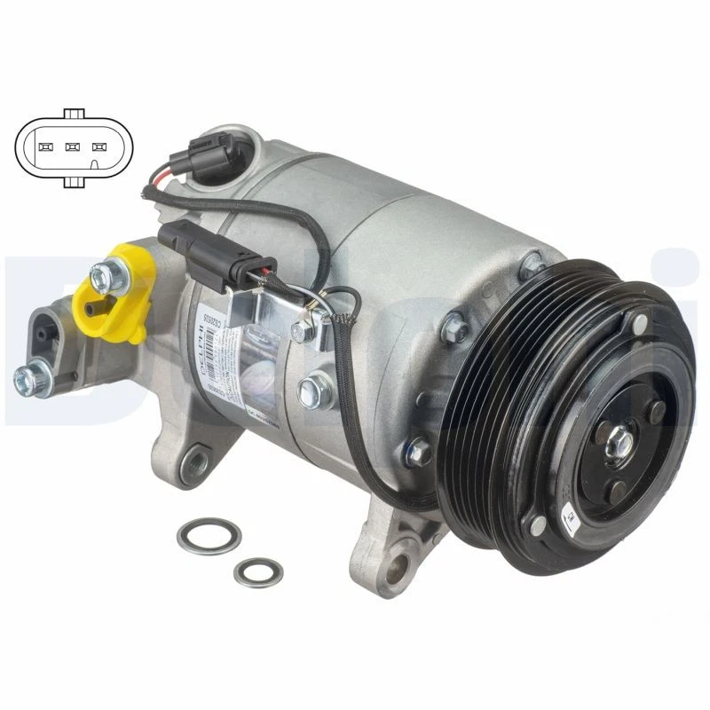 COMPRESSOR AIR CONDITIONING CS20535 FOR B47D20A/C20A/D20B 2.0L B48 A20 A 2.0L - Image 3 of 4