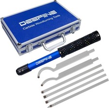 Carbide Tipped Wood Lathe Turning Tools Set Rougher Finisher Hollowing Tools US