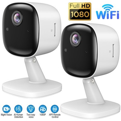 2x HD 1080P 360° Camara De Seguridad WIFI Inalambrica Para Casa Vision Nocturna