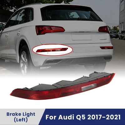 Parachoques trasero izquierdo para Audi Q5 2018-2021 luz trasera inferior lámpara de freno Reino Unido - Imagen 1 de 4
