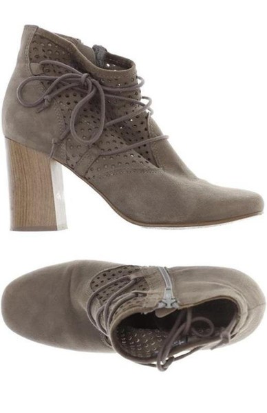 Women Clarks Boots Brown Suede 39.5 #7AFT