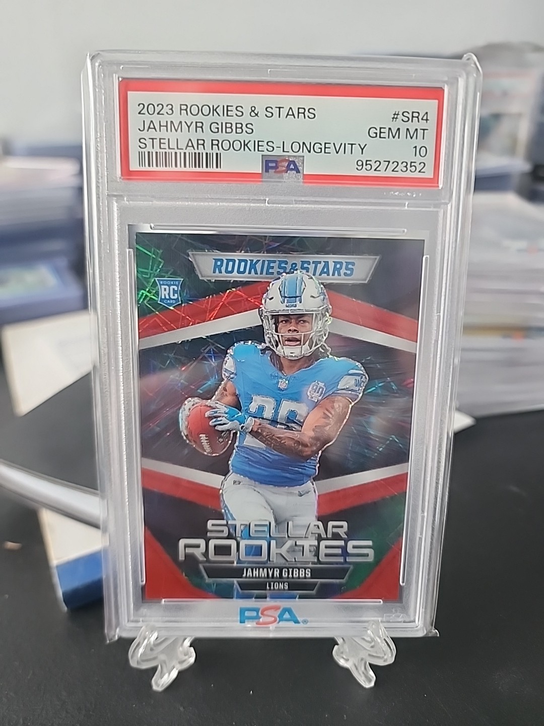 Jahmyr Gibbs Panini Rookies & Stars Stellar Rookies #SR4 Longevity