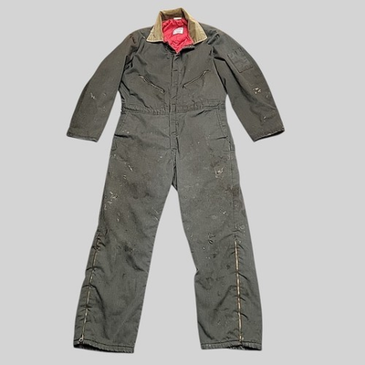 #ad #ad Vintage Walls Coveralls Men L 42 Green Zero Zone Insulated Utility Work Mechanic $45.00