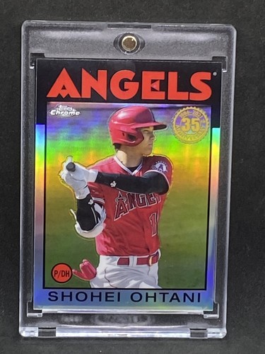 Shohei Ohtani RARE REFRACTOR INVESTMENT CARD TOPPS CHROME ANGELS ROY MVP - 第 1/2 張圖片