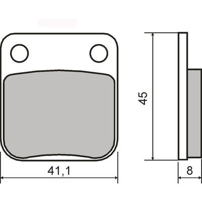 Pair brake pads FRONT DAELIM DELFINO 100 1999 RMS 225101440