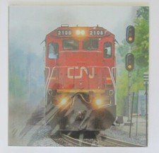 C048 Train Michael Brown CinemaGraphic Lenticular 3-D Picture Large 16x16 in.