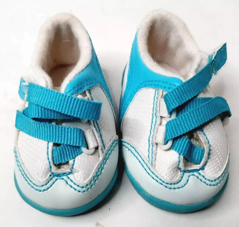 American Girl Doll Ready for Fun White & Teal Meet Outfit Sneakers Tennis Shoes