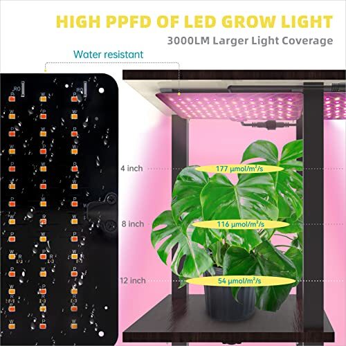 Plant Stand with Grow Light , 6 Tier7 Potted Plant Shelves with Grow Lights eBay