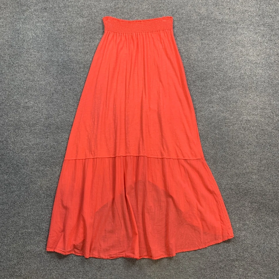 Falda Michael Stars Mujer 2 Coral Rosa Alta Baja Cintura Ajustada Tirar de Nivel Midi Foto 3 de 4