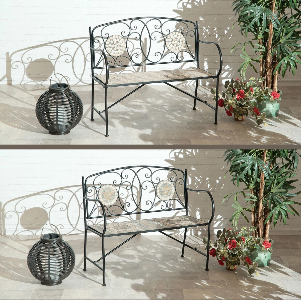Mosaic 2024 garden bench