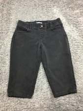 Riders By Lee Capri Jeans Womens Size 8 Black Denim Stretch 13139S0
