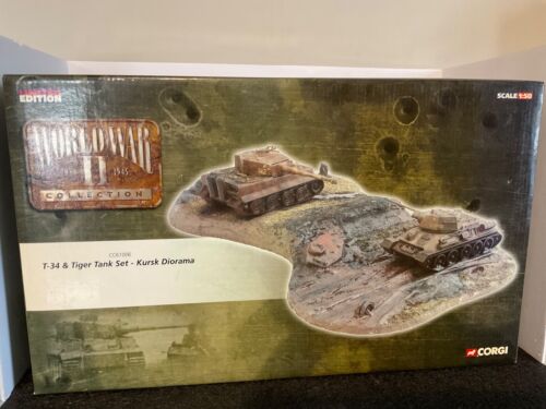 CORGI CC61006 WW II Collection T-34 & Tiger Tank Set Kursk Diorama 1:50