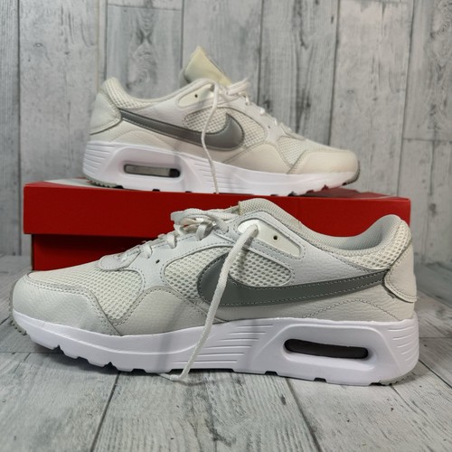 Nike Air Max SC CW4554 100 White Metallic Platinum Womens Size 11 - Picture 3 of 9