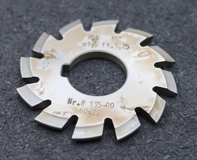 DOLD Zahnformfräser m= 1,5mm No. 8 für Z= 135-00 EGW 15° gear profile cutter
