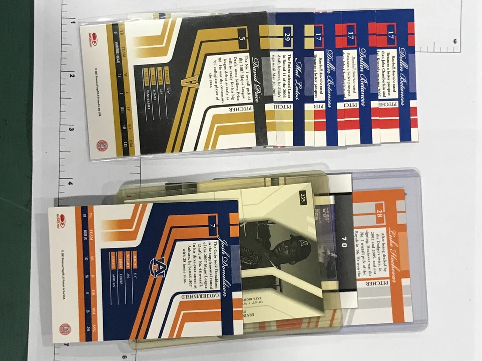 Lote de tarjetas de novato Donruss Elite edición extra. Santana, Precio, Betances... Foto 2 de 2