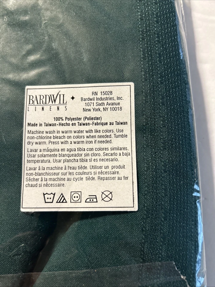 Servilletas de cena grandes de poliéster suave verde abeto con rayas tonales 17"x17" JUEGO DE 8 Foto 4 de 4