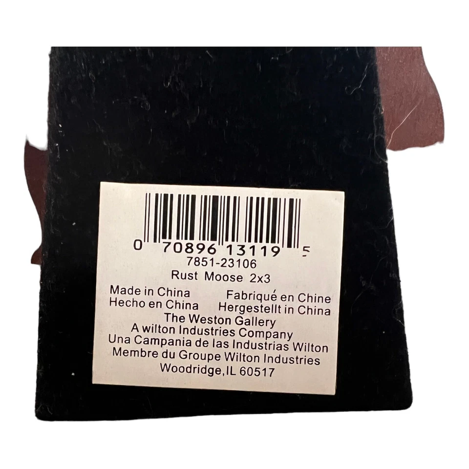 Rust Metal Moose Elk Shape Picture Frame Holds 2X3 Photo Rustic Cabin 7.5"X9" - Изображение 4 из 4