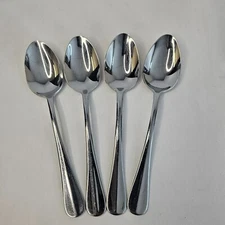 Wallace 18/10 Baguette Soup Spoon Stainless Lot of 4 Glossy Replacement Flatware