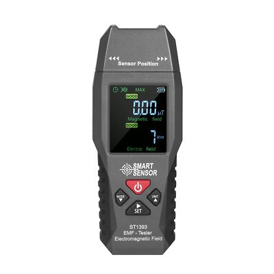 SMART SENSOR ST1393 EMF Meter Electromagnetic Field EMF Detector Handheld Min...
