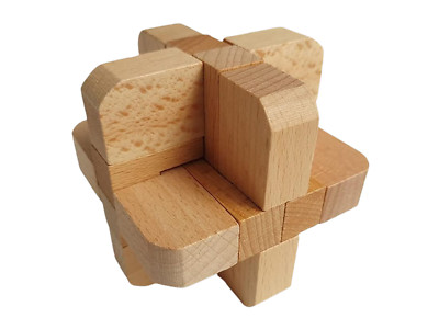 Draw Close Kongming Lock Massivholz Brainteaser Puzzle