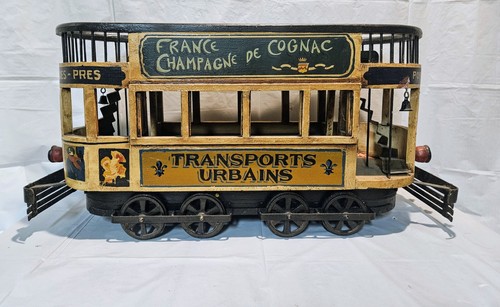 *RARE* Antique 1930's New Orleans Transports Urbains Model Trolley! 30"x 15"x 8"