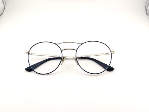 Vogue Eyeglasses, Frames Only, VO4059 5059, 50-19-135, Metal, Blue/Gold, Round
