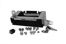 Chrome Battery Carrier Kit fits Harley Davidson