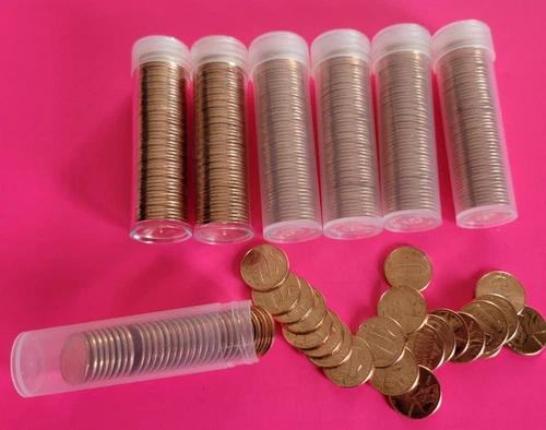 (7)  Rolls 2014 P Uncirculated Lincoln Shield Cents-Brilliant Uncirculated