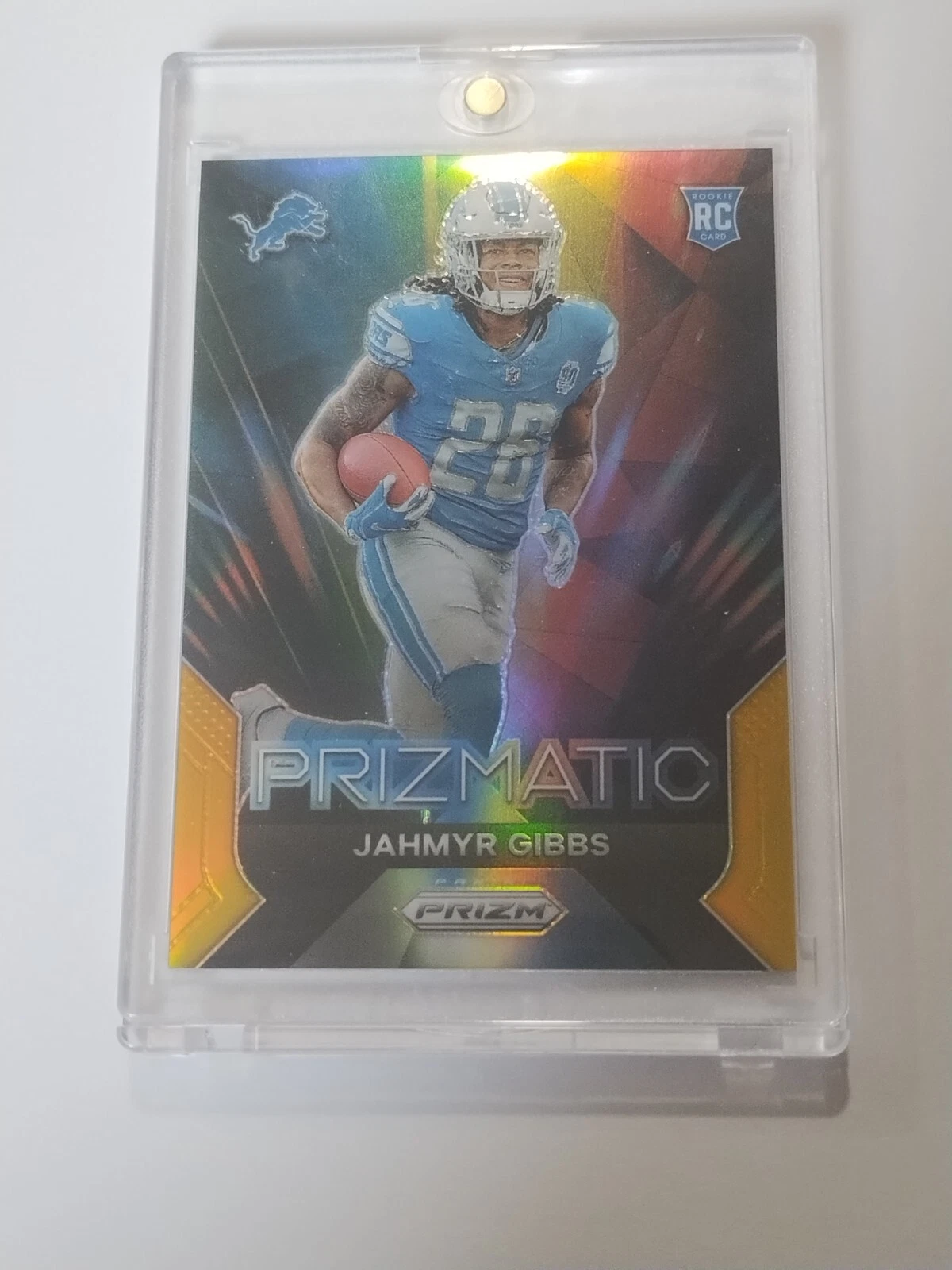 Jahmyr Gibbs Panini Prizm Prizmatic #20 Gold