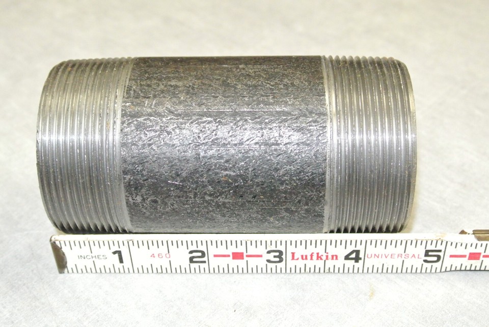 Nipplo Per Tubo 2 Pollici Acciaio Inossidabile 1.4571 Lunghezza Di 200 Mm Filettatura Esterna