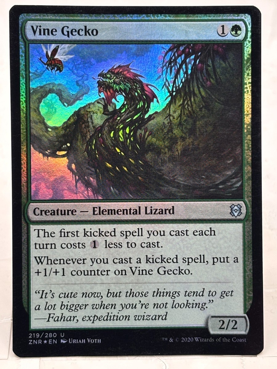 Vine Gecko NM* FOIL Zendikar Rising 219/280 mtg -UnltdCards | eBay