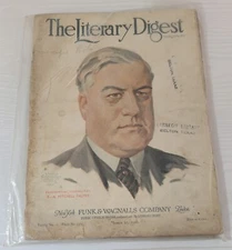 The Literary Digest March 1920, Bad Spine, Bagged, *Please Read The Description