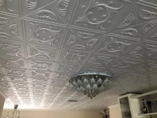 Home Decor Decorative Ceiling Tiles, foam, Glue Up, 20x20, DIY, R2W Anet Wreath