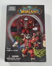 ROJO PANDA WORLD OF WARCRAFT MICRO ACTION FIGURE SET MEGA BLOKS 31pc MISB 2012