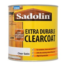 Sadolin Extra Durable Clearcoat Varnish, Satin or Gloss, All Sizes, Oil-Based