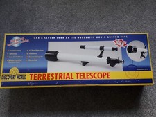 Discovery World Terrestrial Telescope 35x50x50 Zoom NEW Age 8+