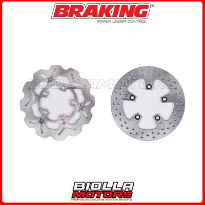SATZ BREMSSCHEIBEN BRAKING KYMCO AGILITY R16 125 2012 - VORNE + HINTEN [W