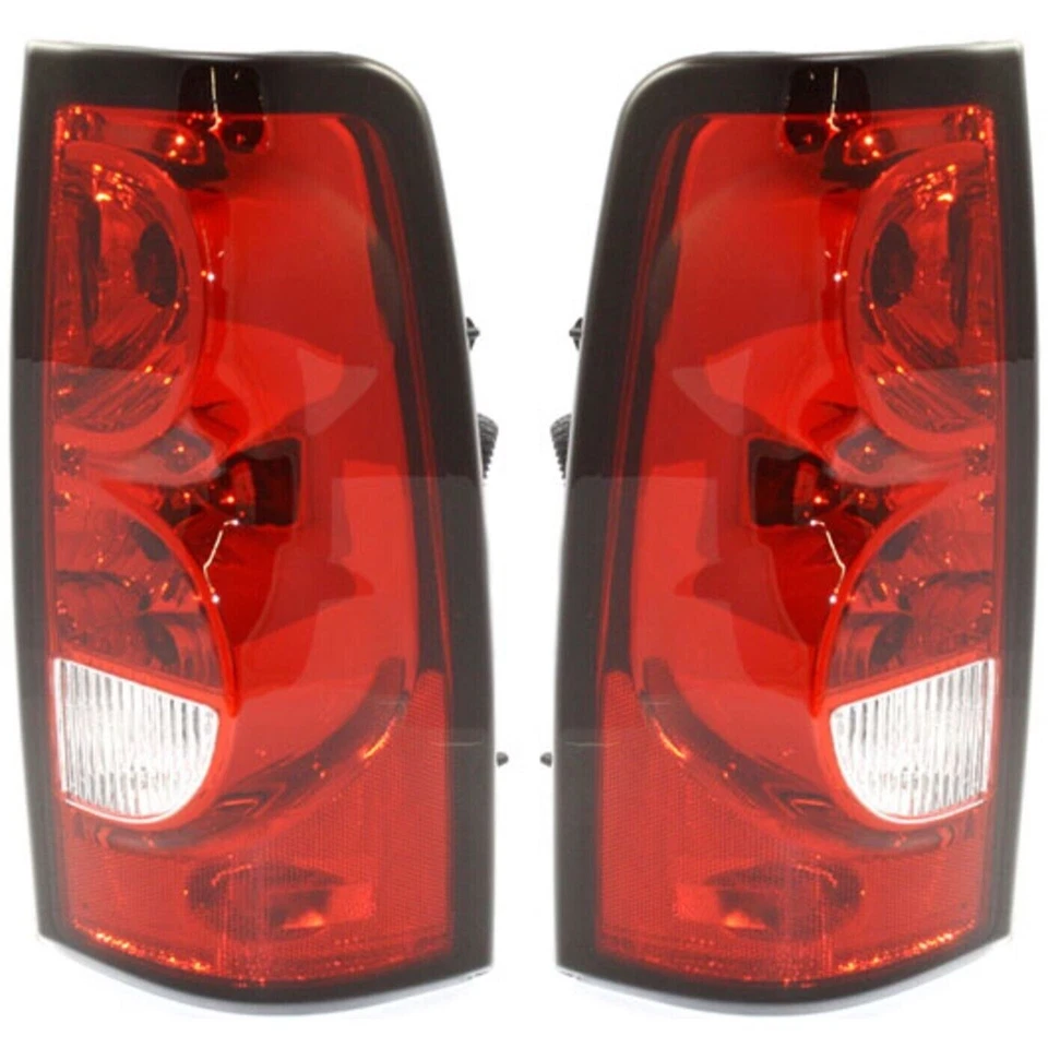 Conjunto de luces traseras con moldura negra izquierda y derecha para Silverado 1500 2500HD 3500 2003-2006 Foto 3 de 4