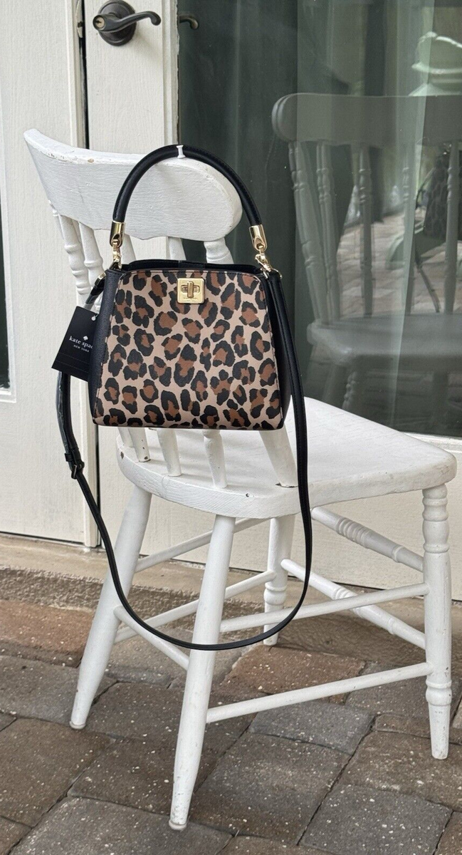 KATE SPADE PHOEBE SATCHEL LEATHER CROSSBODY BUCKET BAG BLACK