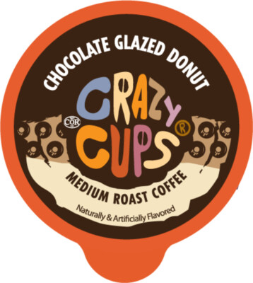 Crazy Cups Chocolate Glazed Donut Flavored Coffee for Keurig
