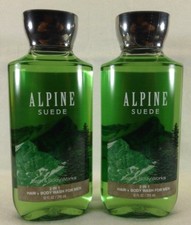 2 Alpine Suede 2 In 1 Hair  Body Wash Bath  Body Works 10 Oz